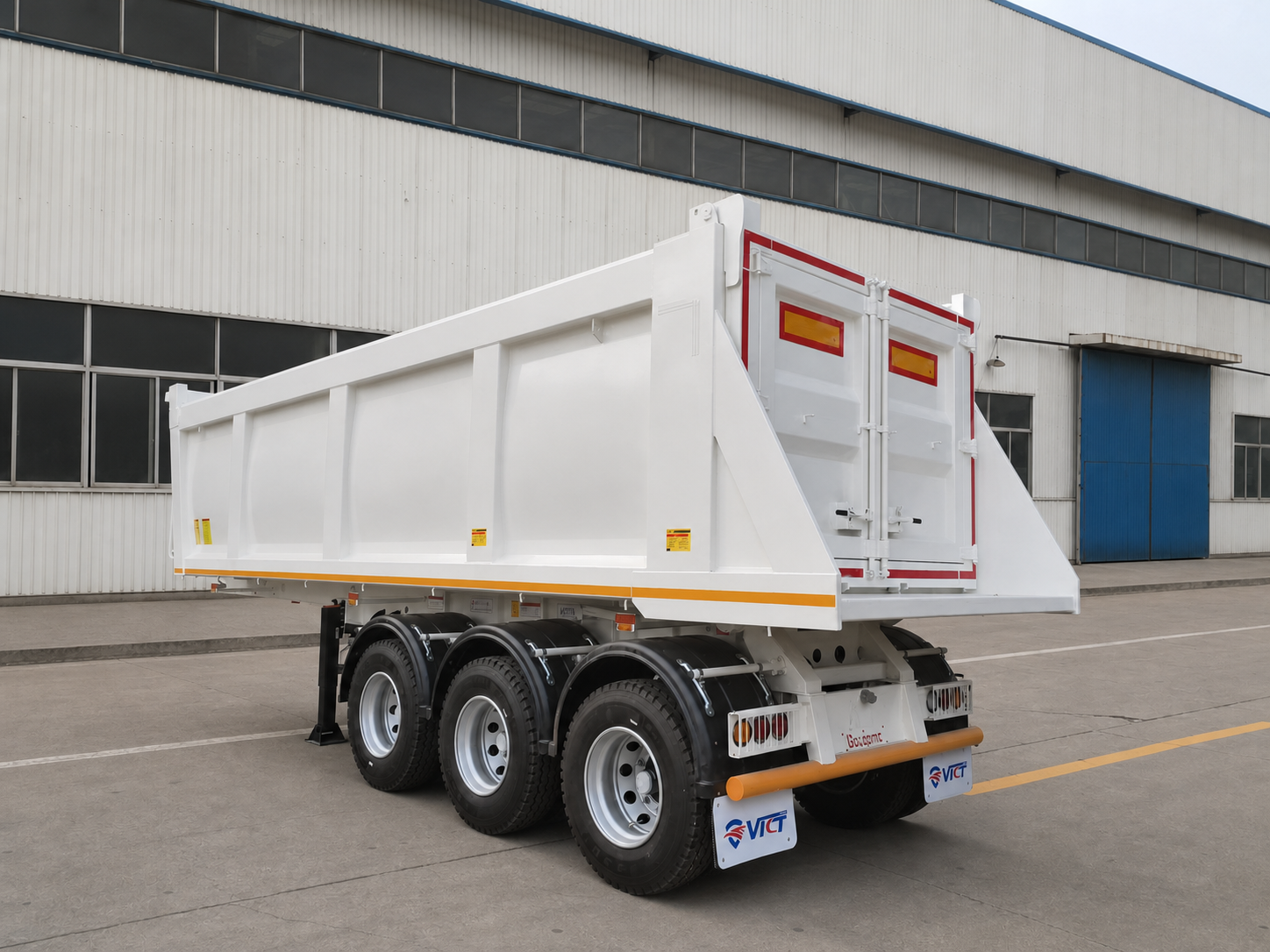 Bulk Unloading Semi Trailer view 2
