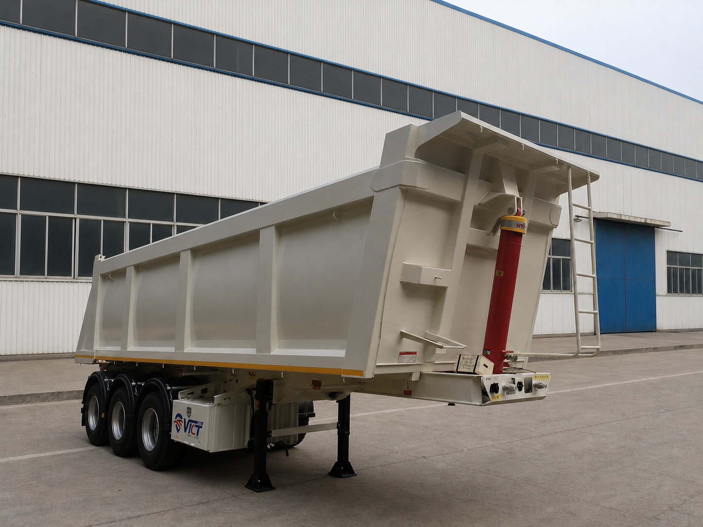 Bulk Unloading Semi Trailer view 4