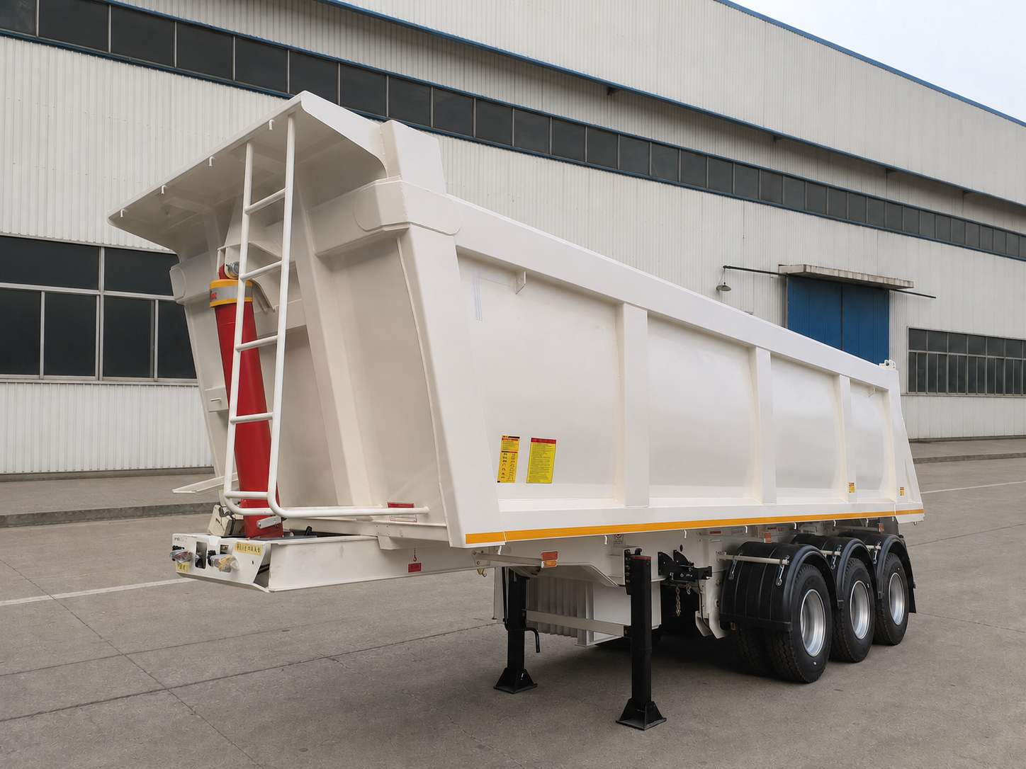 Bulk Unloading Semi Trailer view 6