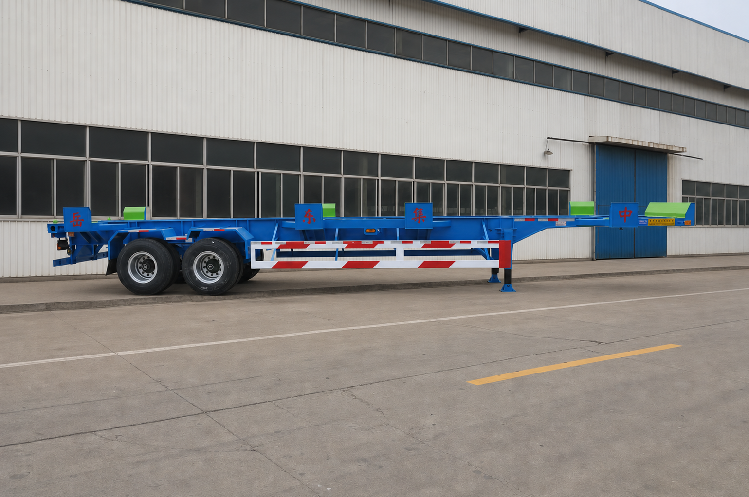 Container Flatbed Semi Trailer