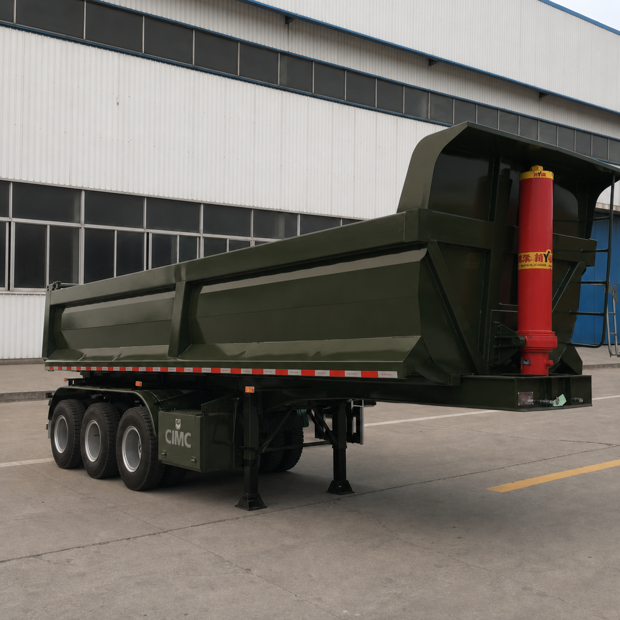 Heavy Duty Dump Semi Trailer view 2