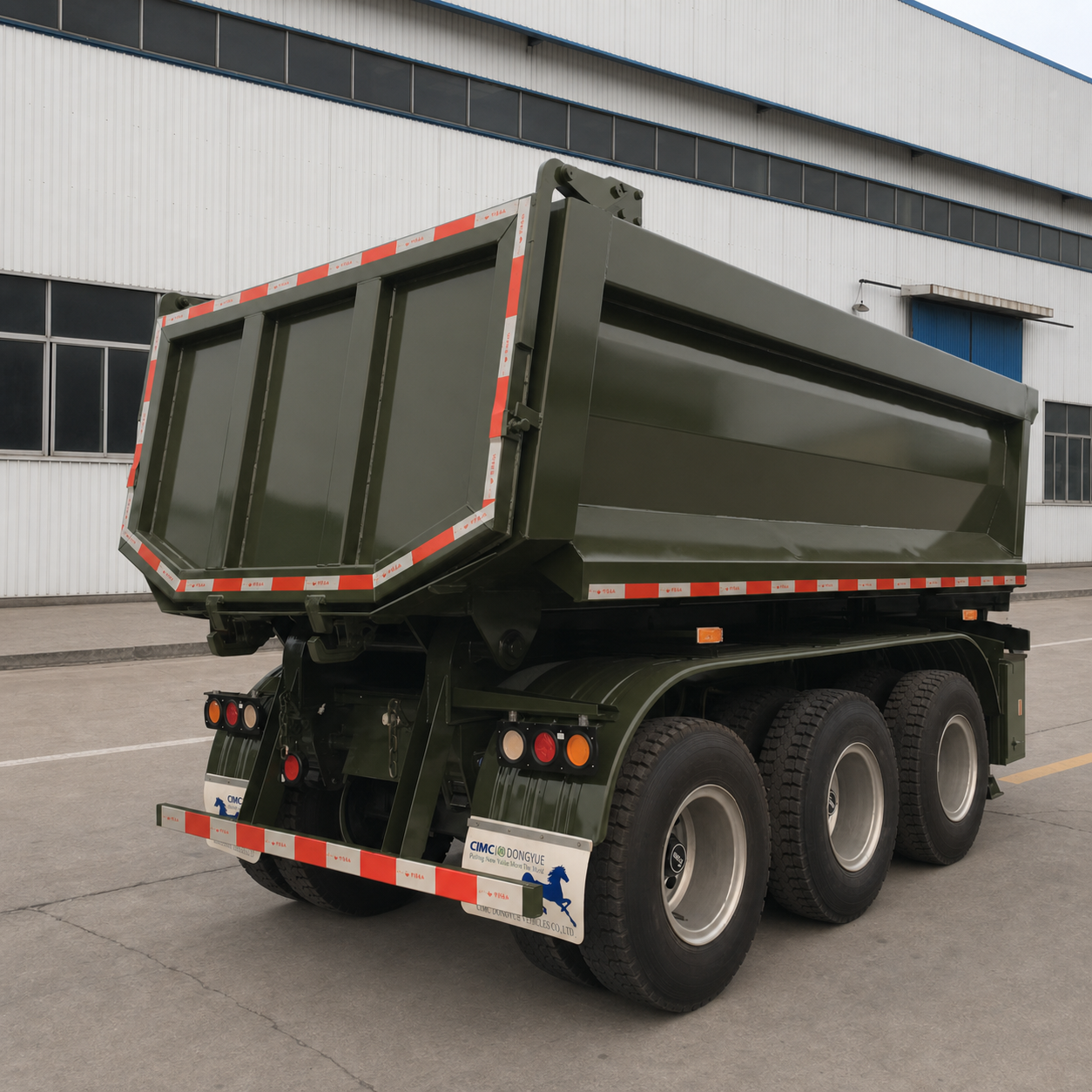 Heavy Duty Dump Semi Trailer view 3