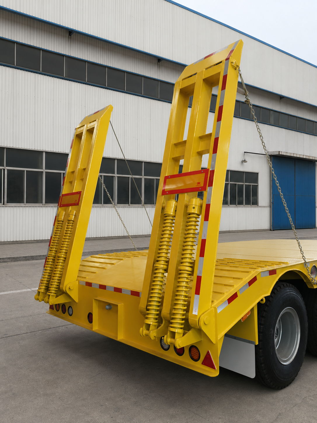 Heavy Duty Flatbed Semi Trailer view 3