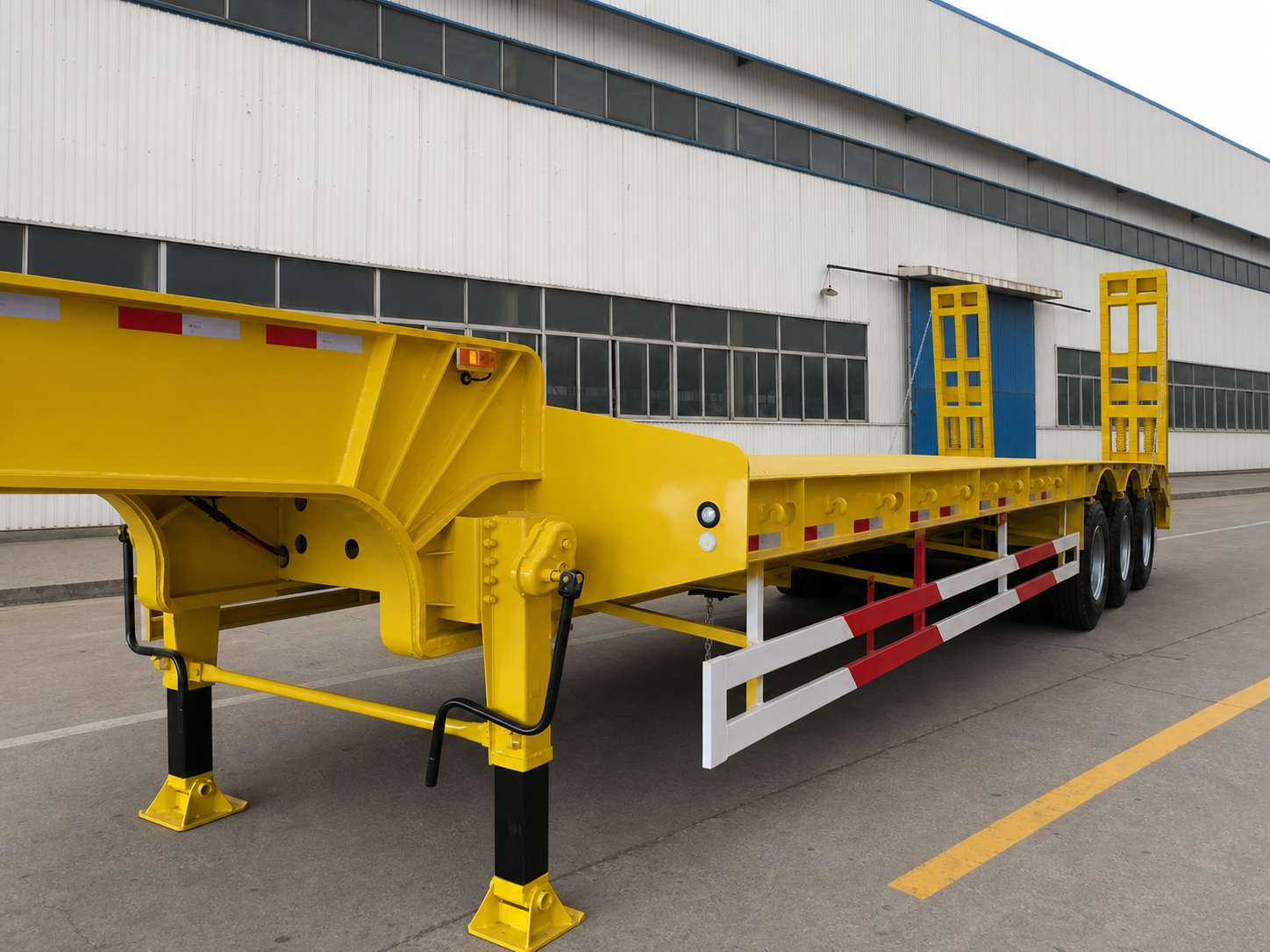 Heavy Duty Flatbed Semi Trailer view 4